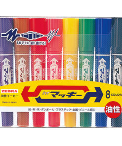 Zebra 斑馬牌 Hi-Mckee 大嘜奇兩頭油性筆8色套裝/ 12色套裝 (HI-MCK-8C/ 12C)