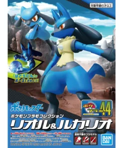 BANDAI Pokemon 寶可夢組裝模型系列 PLAMO COLLETION 044 利奧路及路卡利奧