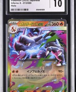 [CGC 10] 2025 Pokemon Japanese Inferno X Mega Charizard X ex #013 RR (L)