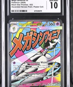 [CGC 10] 2026 Pokemon Ascended Heroes Prem. Poster Coll. Mega Gardevoir ex #032 Black Star Promos